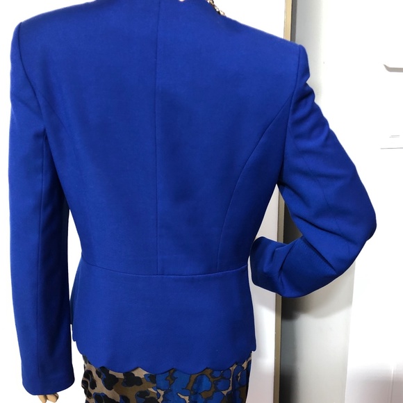 Unique blue chic jacquet - Picture 2 of 8